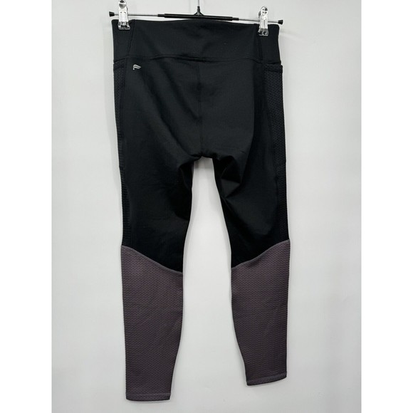 Fabletics Women's Purple Black Mid Rise Powerhold Salar Mesh Leggings Size S - Picture 5 of 6